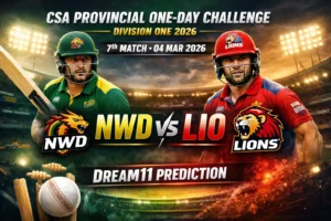NWD vs LIO Dream11 Prediction : सेनवेस पार्क में Dragons और Lions के बीच होगा रोमांचक मुकाबला..