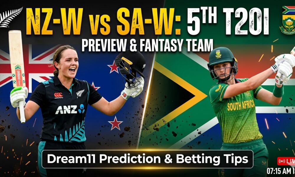 NZ-W vs SA-W Dream11 Prediction 5th T20I 2026