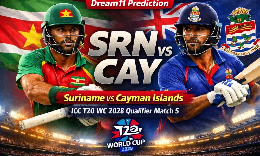 SRN vs CAY Dream11 Prediction Suriname vs Cayman Islands ICC T20 WC 2028 Qualifier Match 5