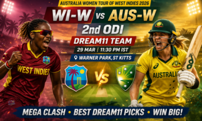 WI-W vs AUS-W Dream11 Team 2nd ODI 2026