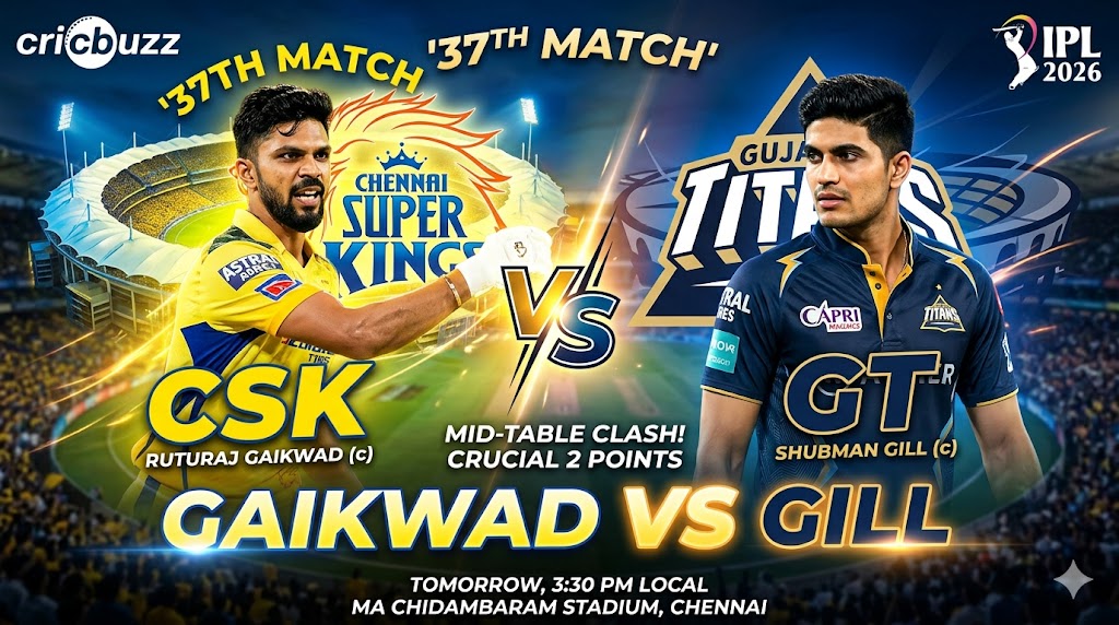 CSK vs GT Dream11 Prediction Match 37 IPL 2026