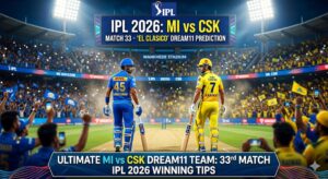 Ultimate MI vs CSK Dream11 Team 33rd Match IPL 2026: Winning Tips