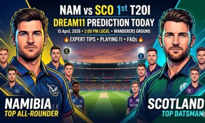 NAM vs SCO Dream11 Prediction 1st T20I April 2026