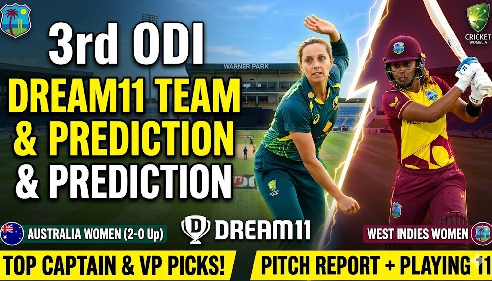 WI-W vs AUS-W Dream 11 Team 3rd ODI 2026