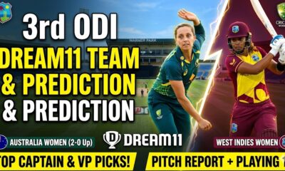 WI-W vs AUS-W Dream 11 Team 3rd ODI 2026
