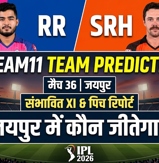 RR vs SRH Dream11 Team Prediction Match 36 IPL 2026