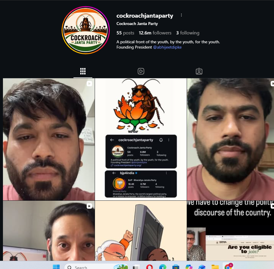 cockroach janata party kya hai