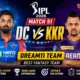 DC vs KKR Dream11 Team Ipl 2026 Match 51