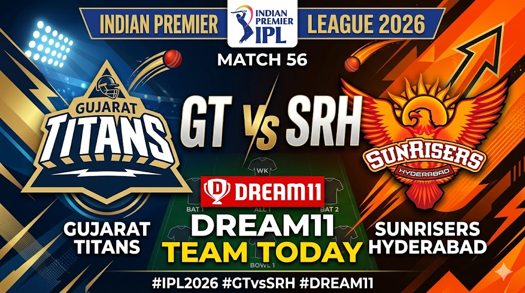 GT vs SRH Dream11 Team Today Ipl 2026
