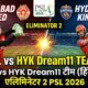 ISL vs HYK Dream11 Team Eliminator 2 psl 2026