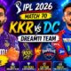 KKR vs DC Dream11 Team IPL 2026 Match 70