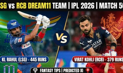 LSG vs RCB Dream11 Team IPL 2026 Match 50