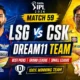 LSG vs CSK Dream11 Team IPL 2026 Match 59