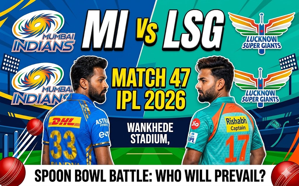 MI vs LSG Dream11 Team Match 47 IPL 2026