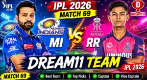 MI vs RR Dream11 Team IPL 2026 Match 69: फैंटेसी क्रिकेट प्रेडिक्शन, पिच रिपोर्ट, प्लेइंग XI और बेस्ट टीम कॉम्बिनेशन…