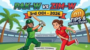 PAK-W vs ZIM-W Dream11 Team 3rd ODI 2026: ड्रीम 11 टीम, पिच रिपोर्ट और फैंटेसी क्रिकेट टिप्स…