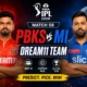 PBKS vs MI Dream11 Team IPL 2026 Match 58