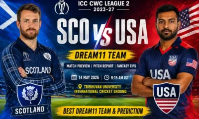 SCO vs USA Dream11 Team CWC League 2