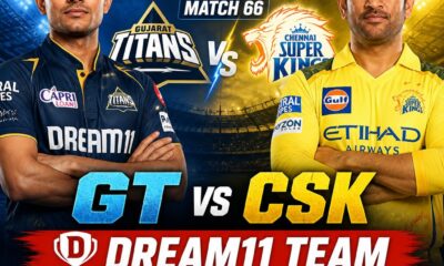 GT vs CSK Dream11 Team IPL 2026 Match 66