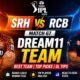 SRH vs RCB dream11 team ipl 2026 match 67