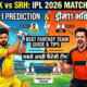 CSK vs SRH Dream11 Prediction Ipl 2026 Match 63