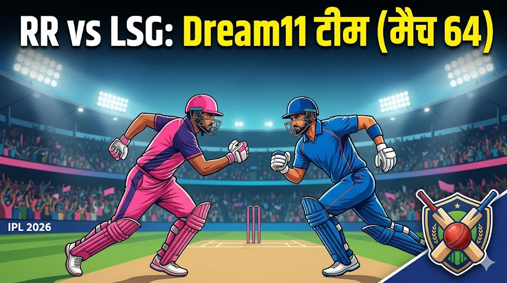 RR vs LSG Dream11 Team ipl 2026 Match 64