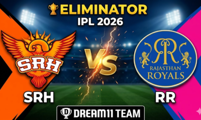SRH vs RR Dream11 Team Eliminator Ipl 2026