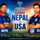 NEP vs USA Match 106 CWC League Two