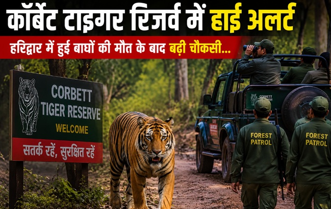 कॉर्बेट टाइगर रिजर्व में हाई अलर्ट , हरिद्वार में हुई बाघों की मौत के बाद बढ़ी चौकसी...