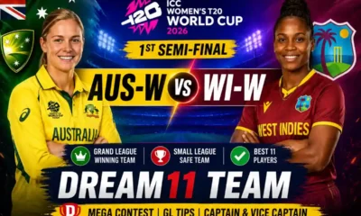 AUS-W vs WI-W Dream11 Team 1st SF T20 WC 2026