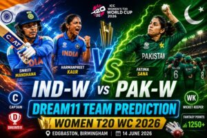 IND-W vs PAK-W Dream11 Team Women T20 WC 2026:भारत बनाम पाकिस्तान महिला टी20 विश्व कप मैच की बेस्ट ड्रीम11 टीम..