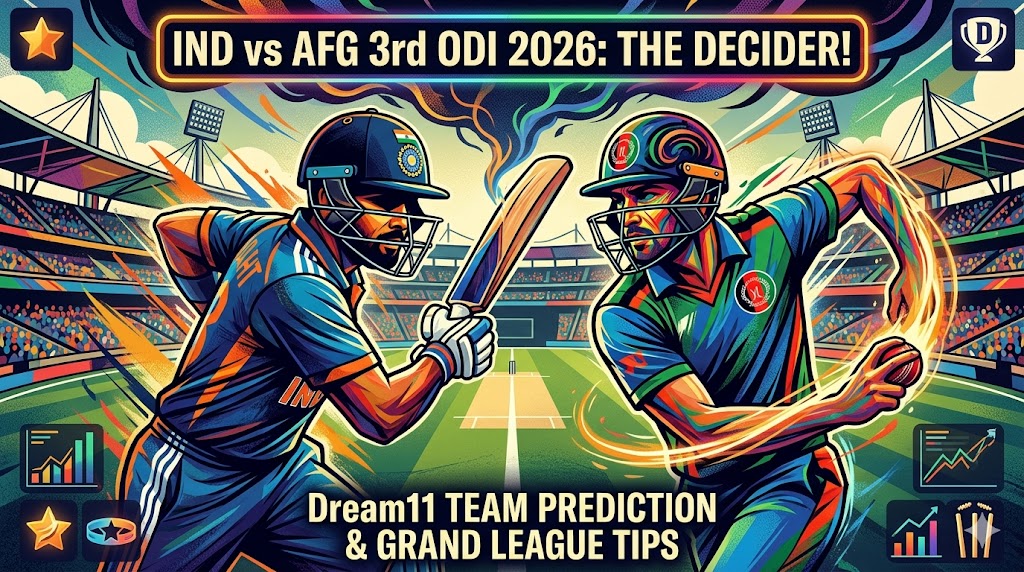 IND vs AFG Dream11 Team 3RD ODI 2026