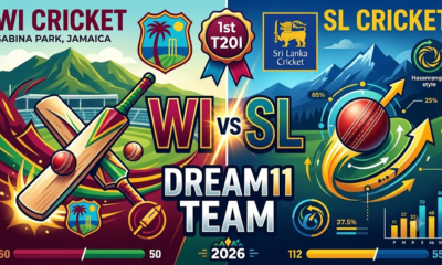 WI vs SL Dream11 Team 1st T20I 2026: फैंटेसी क्रिकेट प्रेडिक्शन, प्लेइंग XI और पिच रिपोर्ट