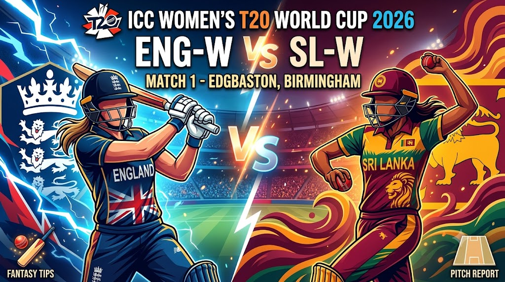 ENG-W vs SL-W Dream11 Team Match 1 ICC Wt20 2026