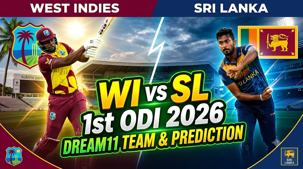 WI vs SL Dream11 Team 1st ODI 2026