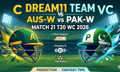 AUS-W vs PAK-W Dream11 Team Match 21 T20 WC 2026