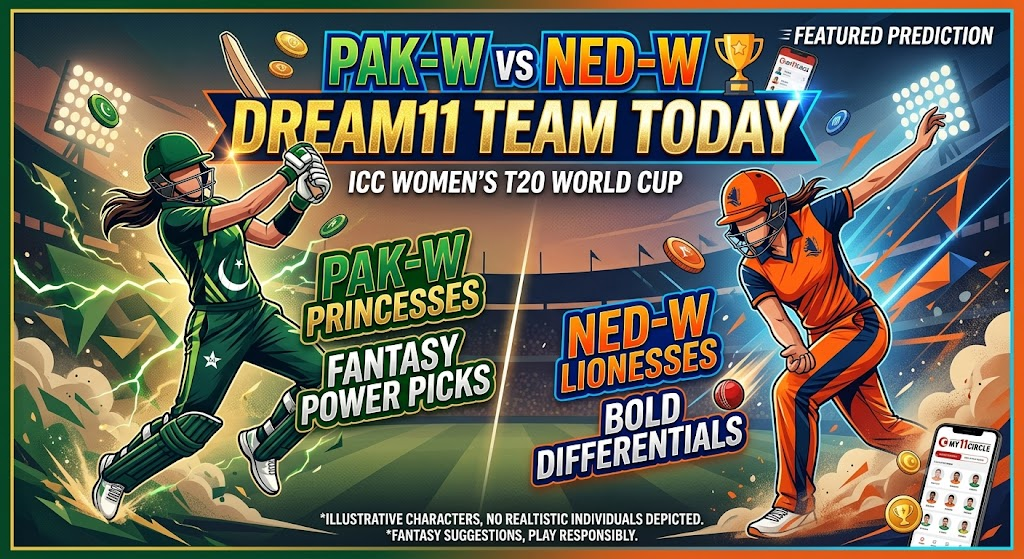 PAK-W vs NED-W Dream11 Team Today: Match Prediction & Pitch Report