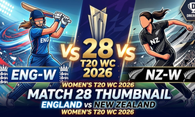 ENG-W vs NZ-W Dream11 Team Match 28 T20 WC 2026