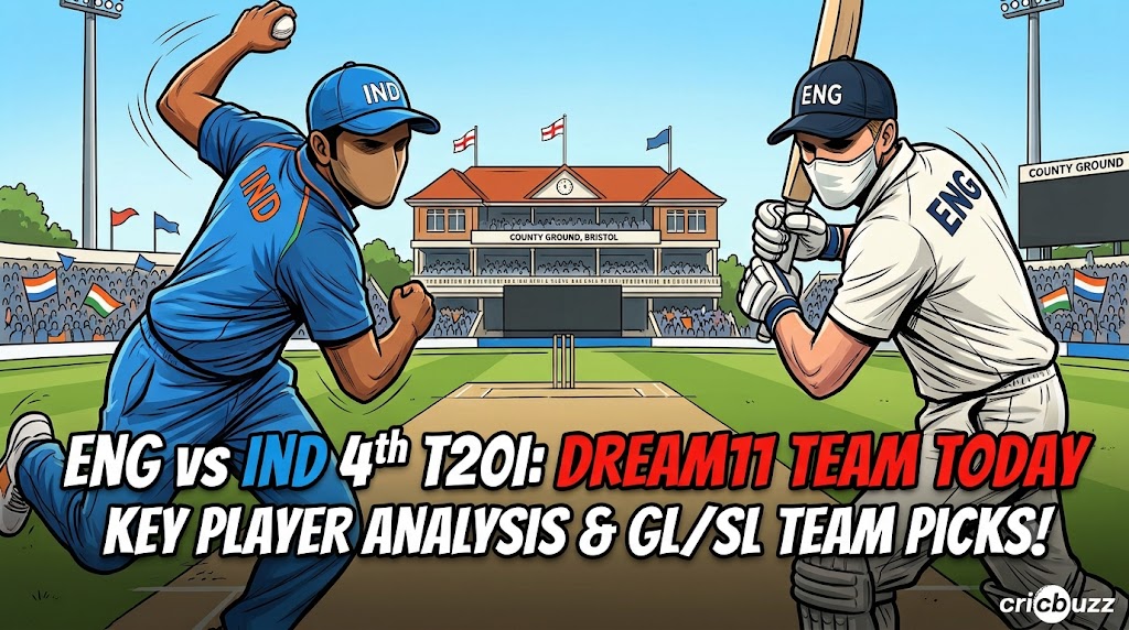 ENG vs IND 4th T20i Dream11 Team Today