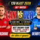 LAN vs DER Dream11 Team Today T20 Blast 2026