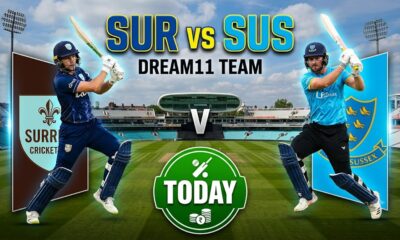 SUR vs SUS Dream11 Team Today