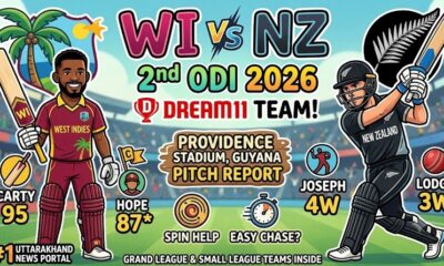 WI vs NZ Dream11 Prediction 2nd ODI 2026