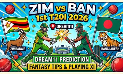 ZIM vs BAN Dream11 Prediction 1st T20I 2026