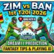ZIM vs BAN Dream11 Prediction 1st T20I 2026