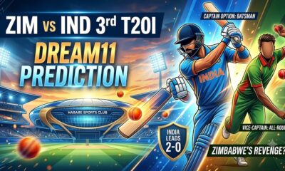 ZIM vs IND Dream11 Team Prediction 3rd T20I 2026