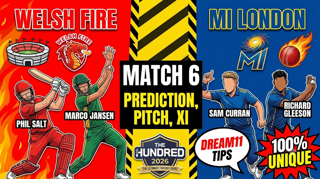WEF vs ML Dream11 Team Today Match 6