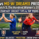 LNS-W vs MO-W Dream11 Team