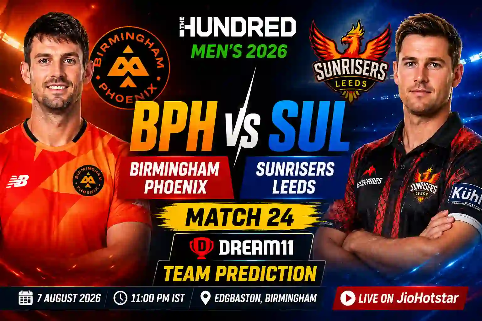 BPH vs SUL Dream11 Team Today Match 24