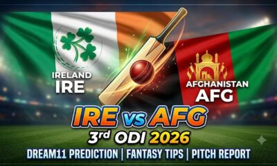 IRE vs AFG Dream11 Prediction 3rd ODI 2026