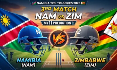 NAM vs ZIM My11 Prediction 3rd T20i Tri Series 2026
